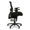 Alera Etros Series 17.16 in. to 20.86 in. Seat Height Mesh Mid-Back Petite Multifunction Chair - Black